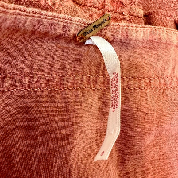 Free People Petrichor Rust Orange Ruffles in The Sand Mini Skirt - Picture 11 of 14